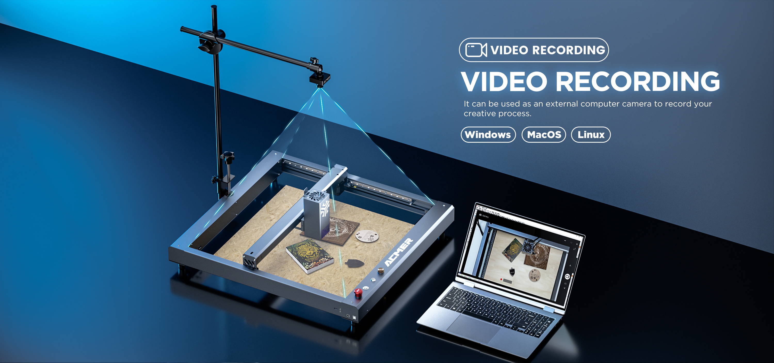 ACMER A500 Lightburn Camera